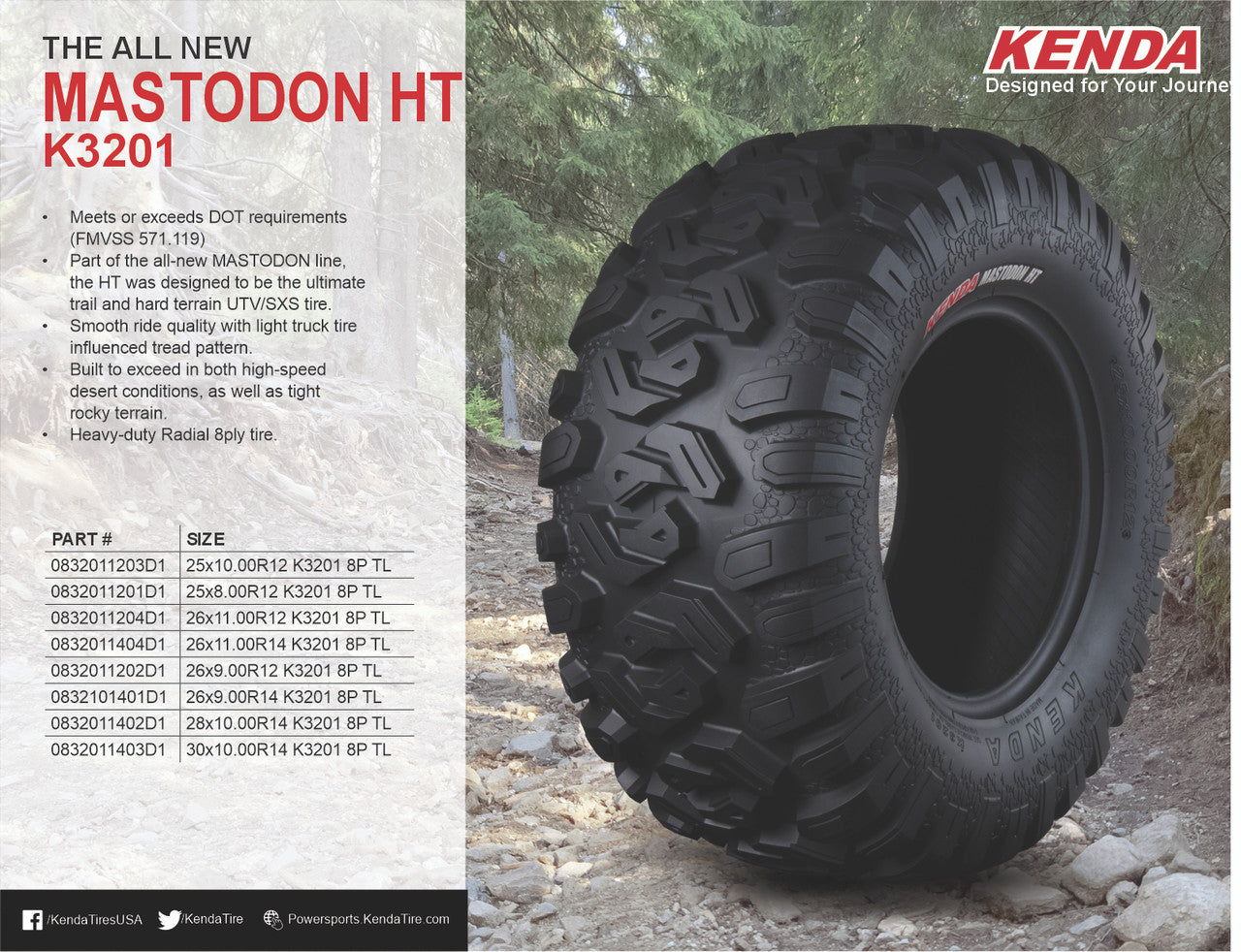 Kenda Mastodon HT K3201