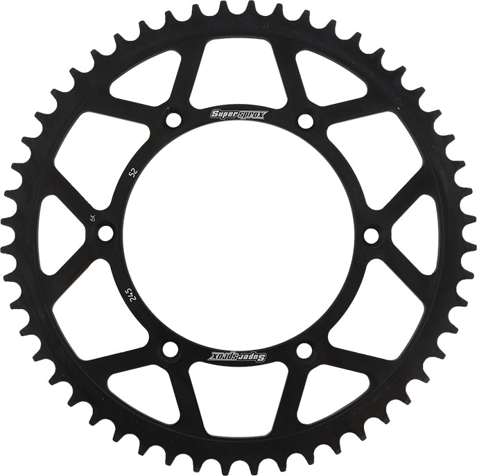 Rear Sprocket Steel 52t 520 Blk Yam