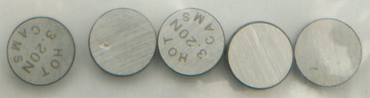Valve Shims 7.48x3.20mm 5/Pk