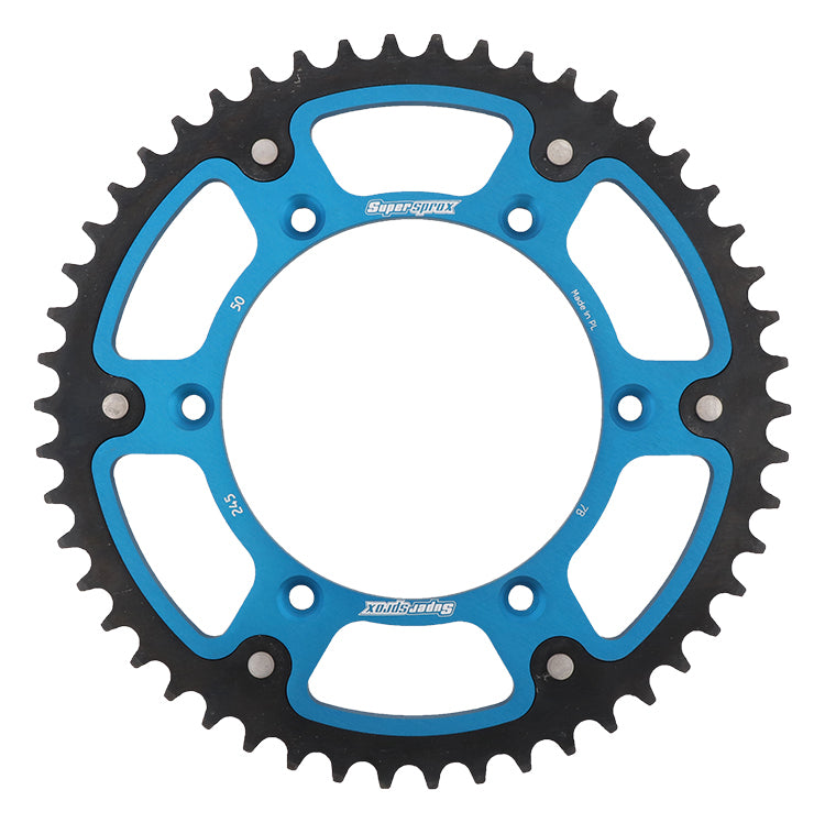 Rear Stealth Sprocket Alu/Stl 50t 520 Blu Yam