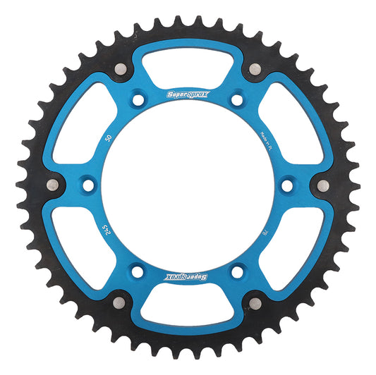 Rear Stealth Sprocket Alu/Stl 50t 520 Blu Yam