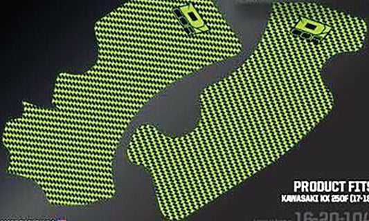 Frame Grip Guard Decal Green/Black