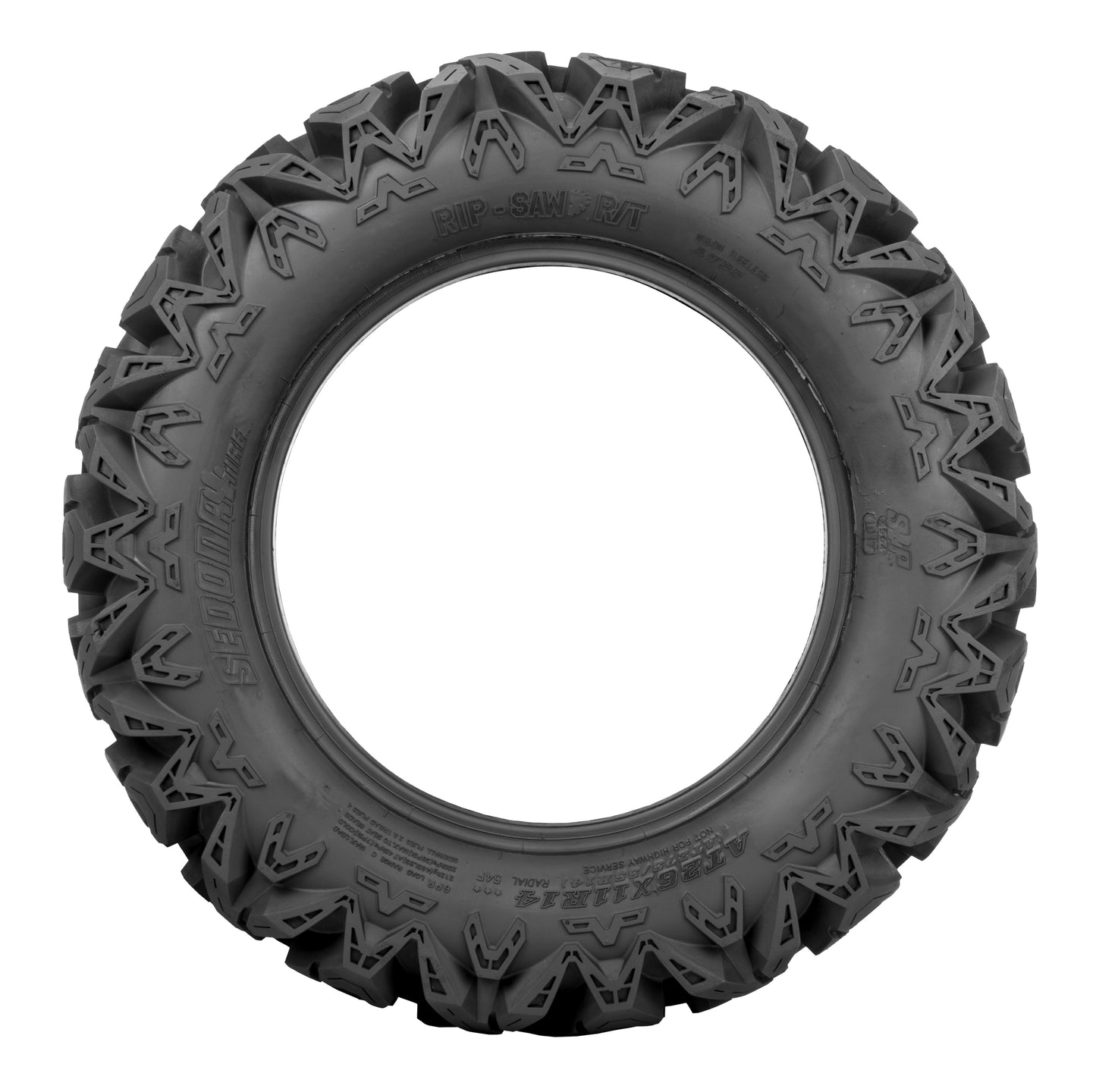 Tire Rip Saw R/T 25x10r 12 Radial 6pr Lr420lbs