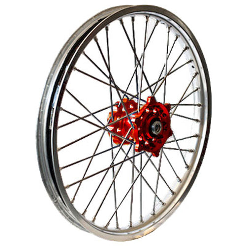 Rear Wheel 2.15 X 19 Red Hub Silver Rim