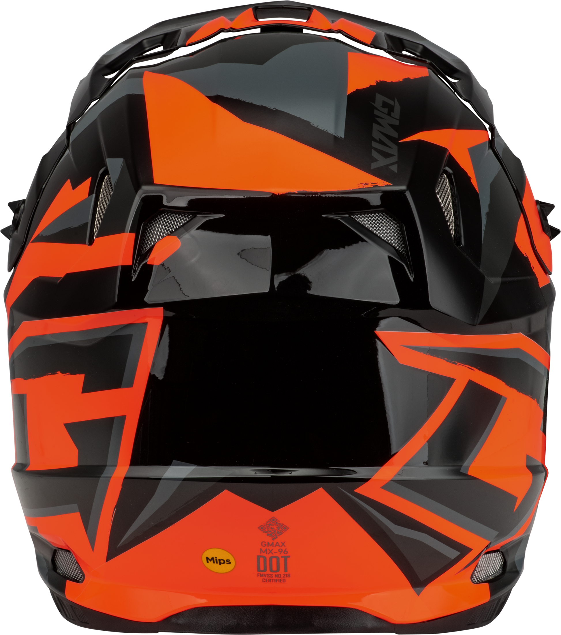 Mx 96s Splinter Helmet Black/Orange Md