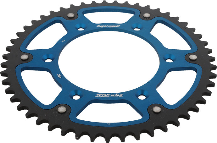 Rear Stealth Sprocket Alu/Stl 51t 520 Blu Husq/Ktm