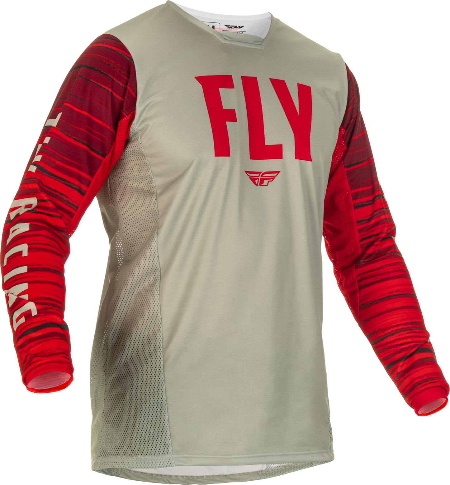 Kinetic Wave Jersey Light Grey/Red Sm