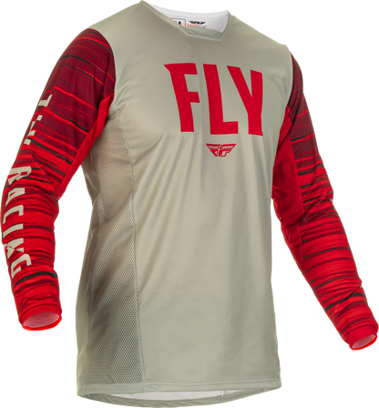 Kinetic Wave Jersey Light Grey/Red Sm