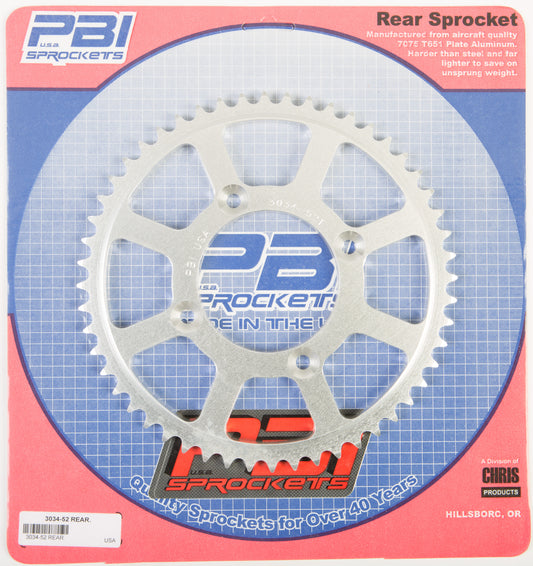 Rear Sprocket Aluminum 52t 428 Hon