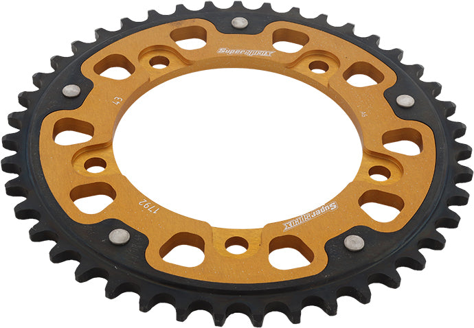 Rear Stealth Sprocket Alu/Stl 43t 525 Gld Suz/Tri