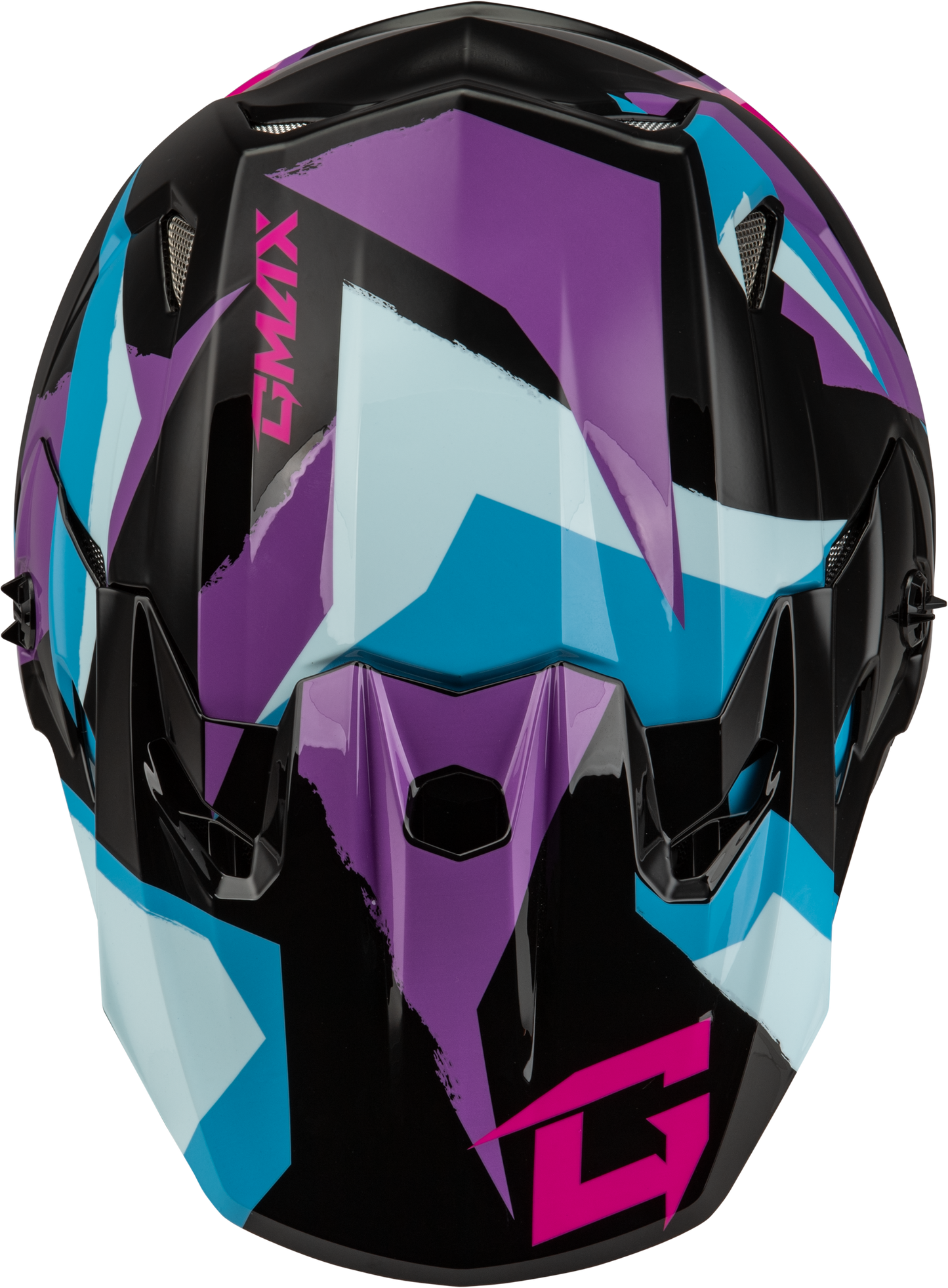 Mx 96s Splinter Helmet Black/Purple/Blue Md