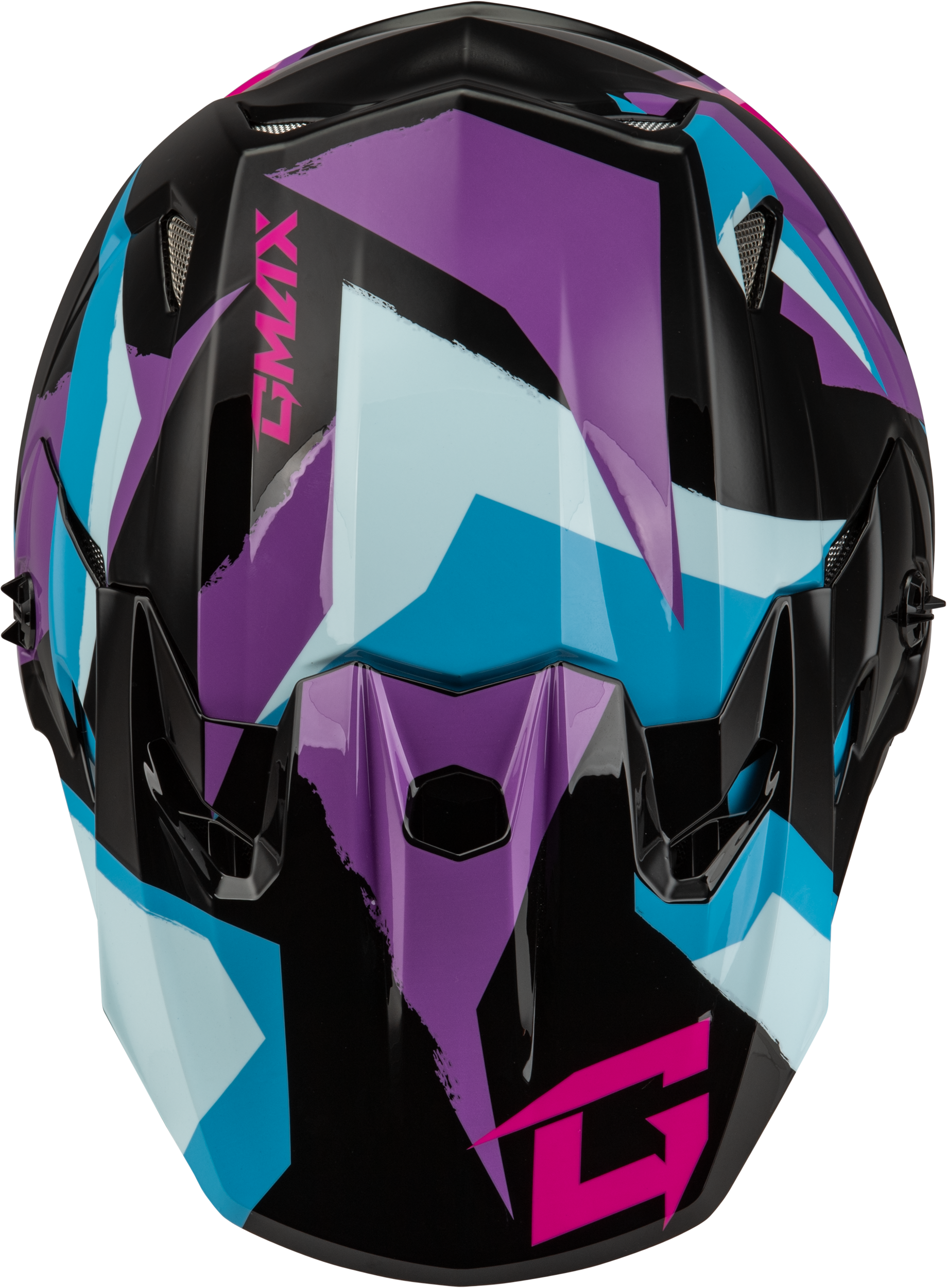 Mx 96s Splinter Helmet Black/Purple/Blue Md