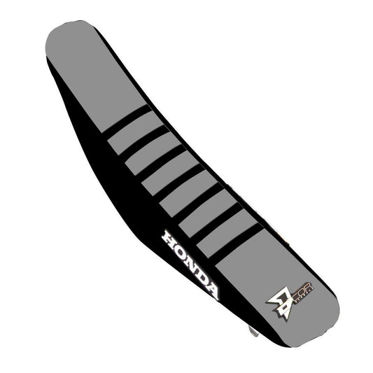 Seat Cover Black/Grey Black Ribs Hon