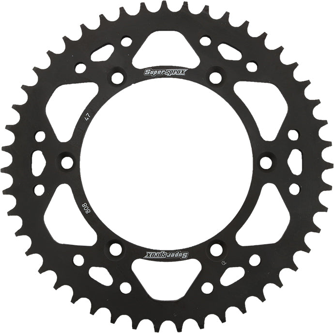 Rear Sprocket Steel 47t 520 Blk Kaw/Suz