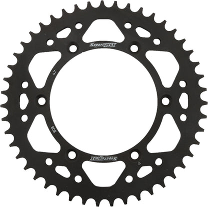 Rear Sprocket Steel 47t 520 Blk Kaw/Suz