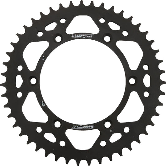 Rear Sprocket Steel 47t 520 Blk Kaw/Suz