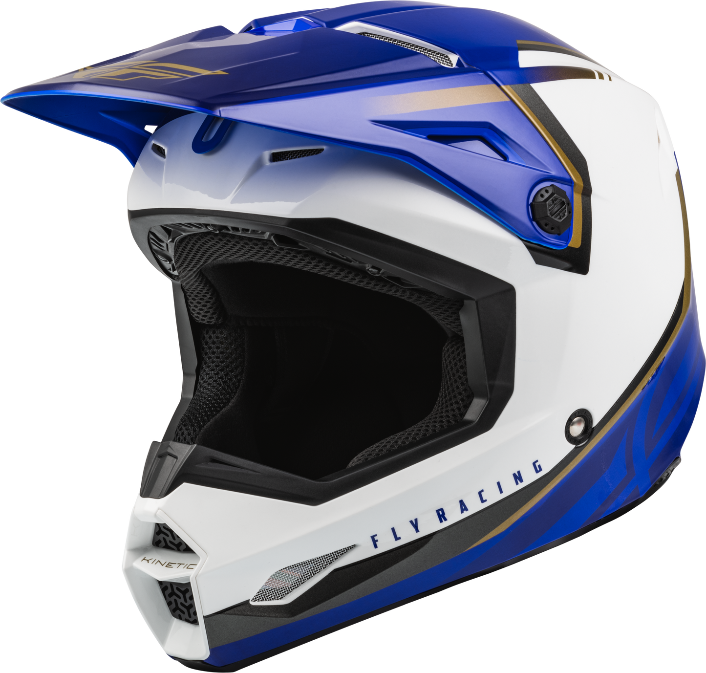 Youth Kinetic Vision Helmet White/Blue Ym