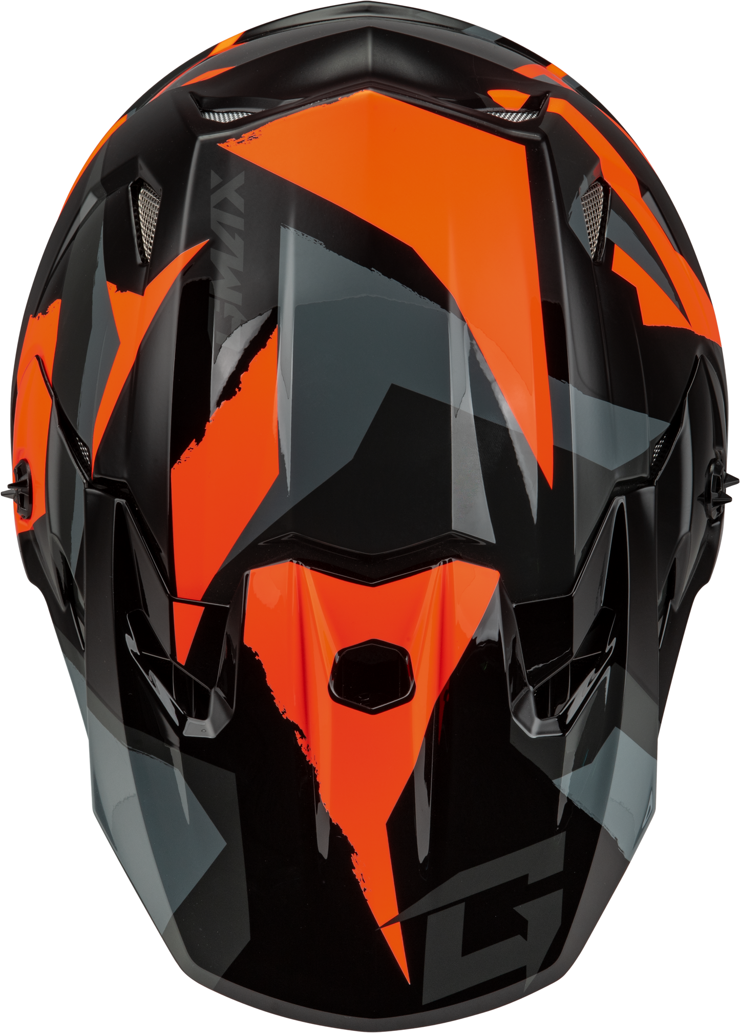 Mx 96s Splinter Helmet Black/Orange Md