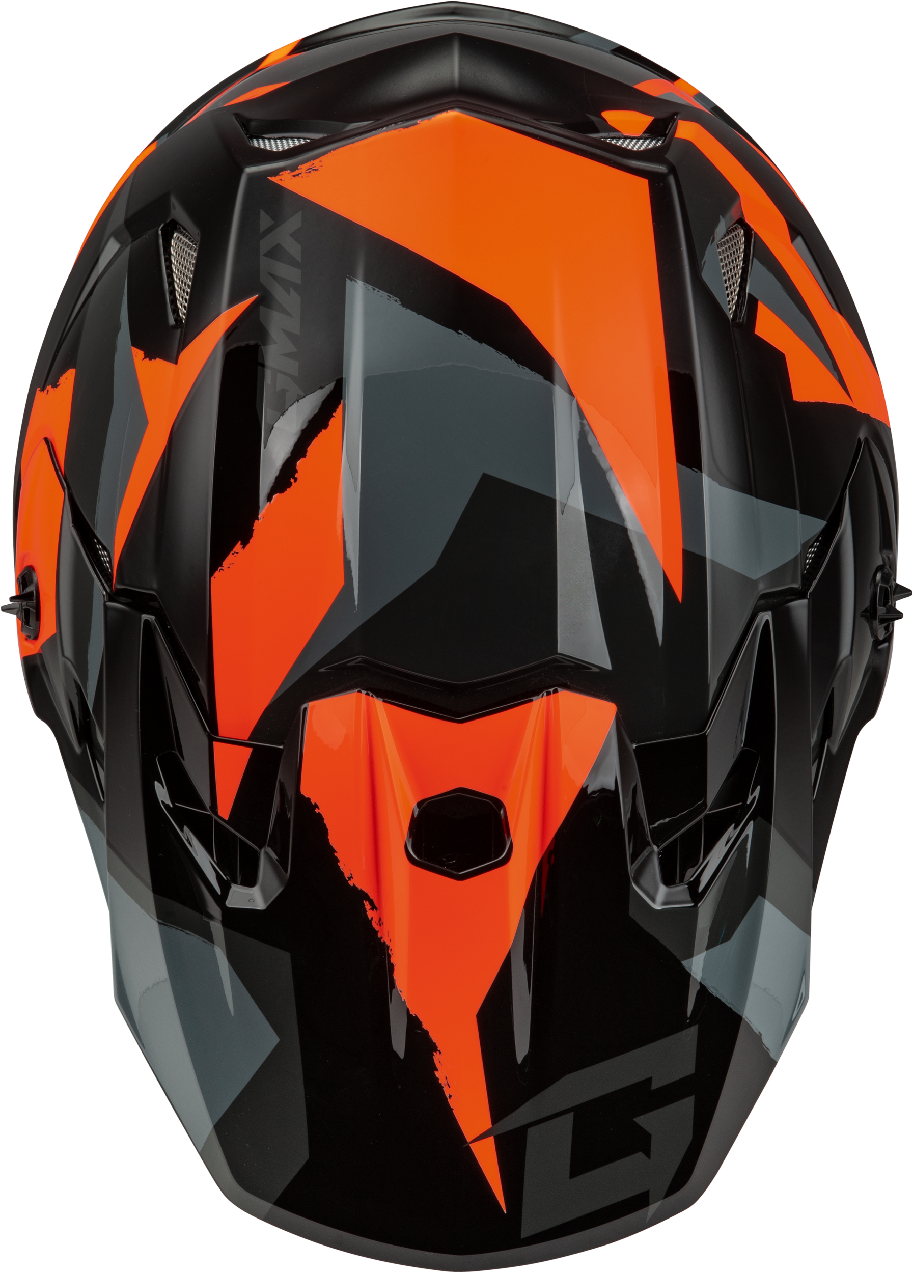 Mx 96s Splinter Helmet Black/Orange Md