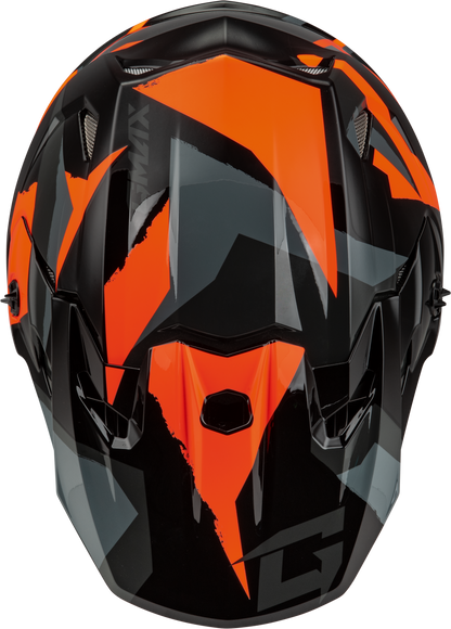 Mx 96s Splinter Helmet Black/Orange Md
