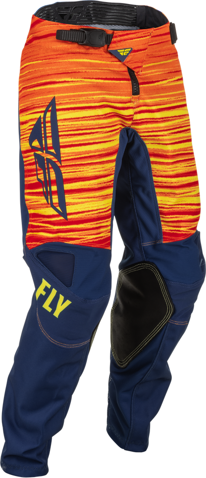 Youth Kinetic Wave Pants Navy/Yellow/Red Sz 18