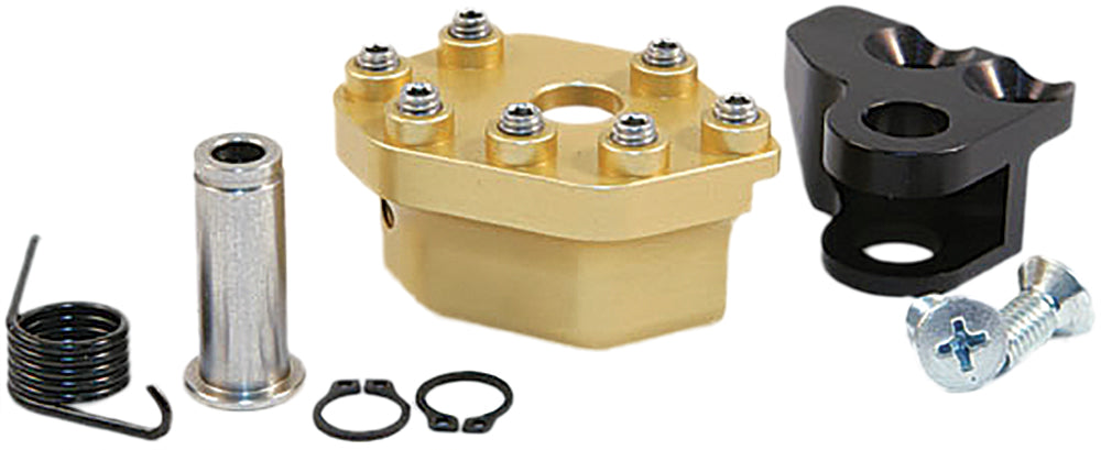 Rotating Rear Brake Lever Tip Gold