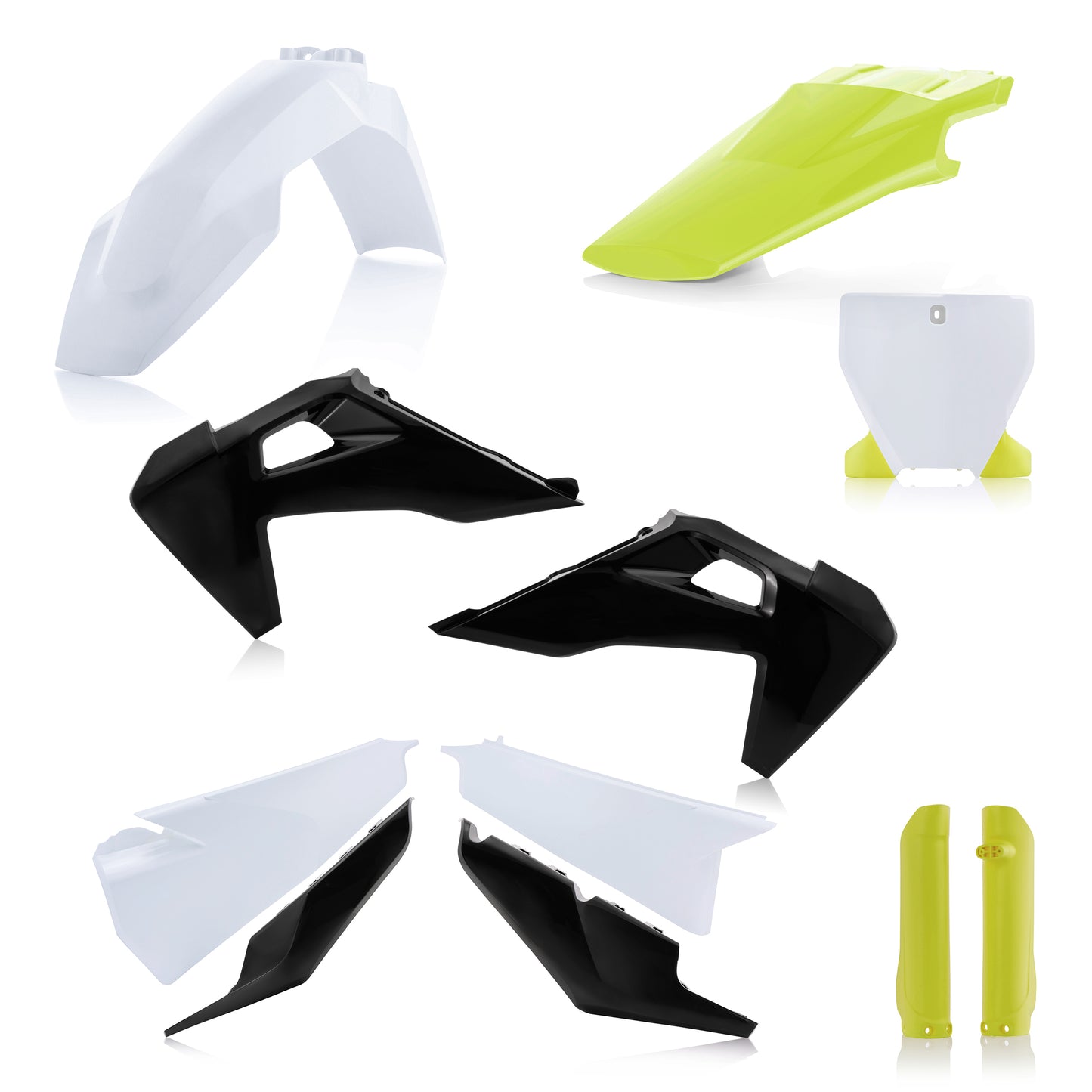 Full Plastic Kit Hus White/Black/Yellow