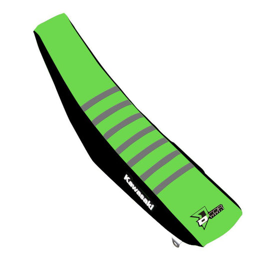 Seat Cover Black/Green Grey Ribs Kxf250/450