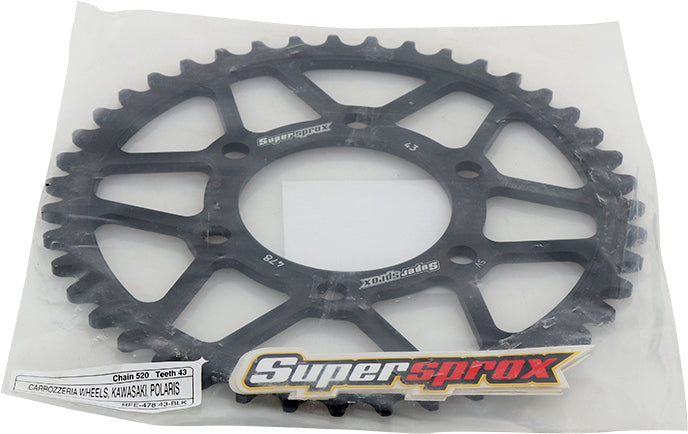 Rear Sprocket Steel 43t 520 Blk Kaw