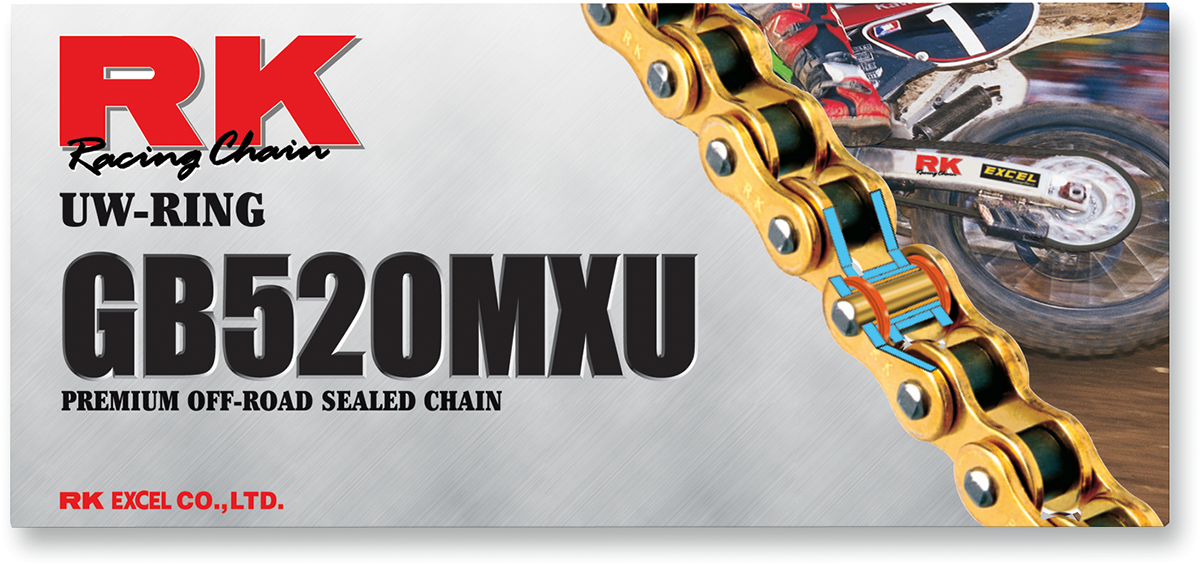 520 MXU - Sealed Racing UW-Ring Chain - 120 Links