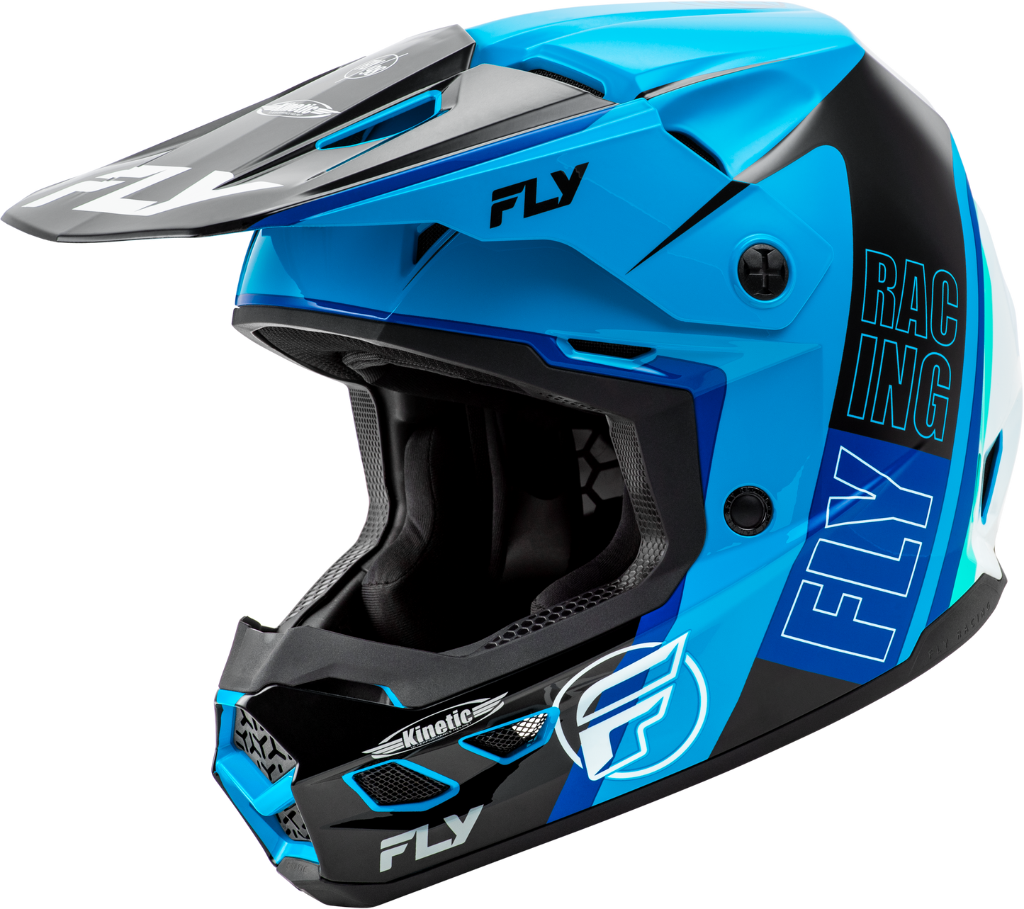 Kinetic Rally Helmet Blue/Black/White Lg