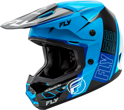 Kinetic Rally Helmet Blue/Black/White Lg