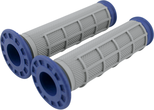 RENTHAL Dual-Compound ATV Grips - Half Waffle - Blue G170