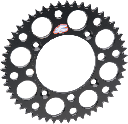 RENTHAL Rear Sprocket - Aluminum - 49 Tooth - Black - Honda 154U-520-49GRBK