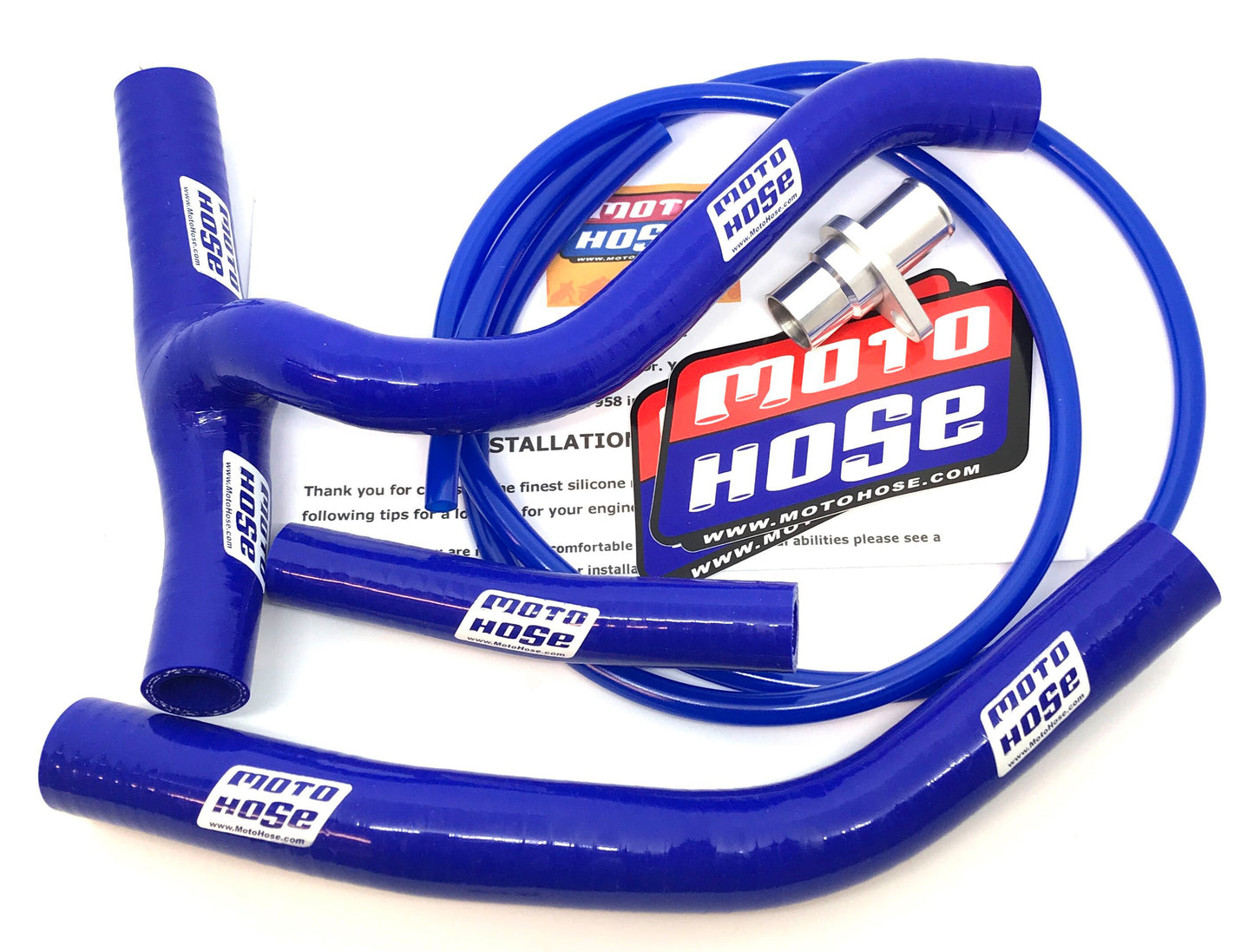 Silicone Y Hose Kit (Blue)