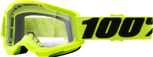 100% Youth Strata 2 Goggles - Yellow - Clear