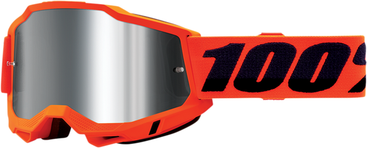 100% Accuri 2 Goggles - Neon Orange - Silver Mirror