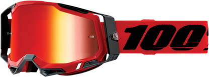 100% Racecraft 2 Goggles with Red Mirror