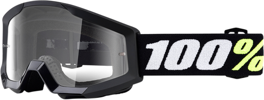 100% Strata Mini Black Goggles