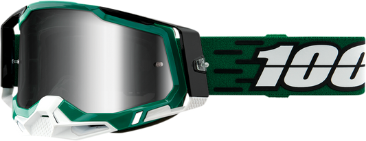 100% Racecraft 2 Goggles - Milori - Silver Mirror