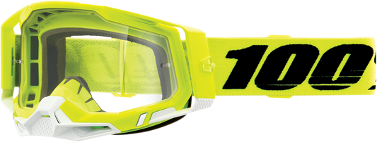 100% Racecraft 2 Goggles - Fluo Yellow