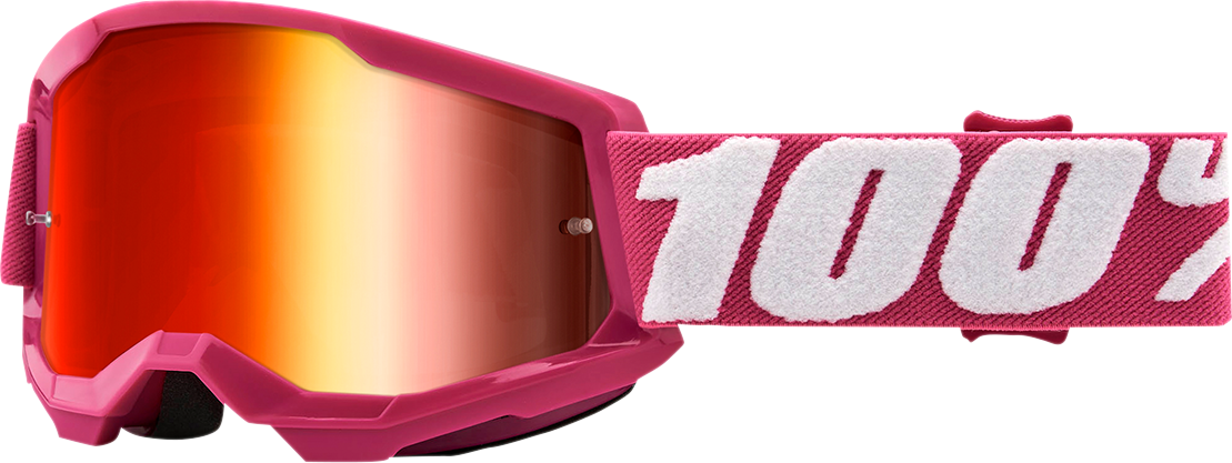 100% Youth Strata 2 Goggles - Fletcher - Red Mirror