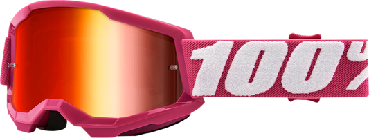 100% Youth Strata 2 Goggles - Fletcher - Red Mirror