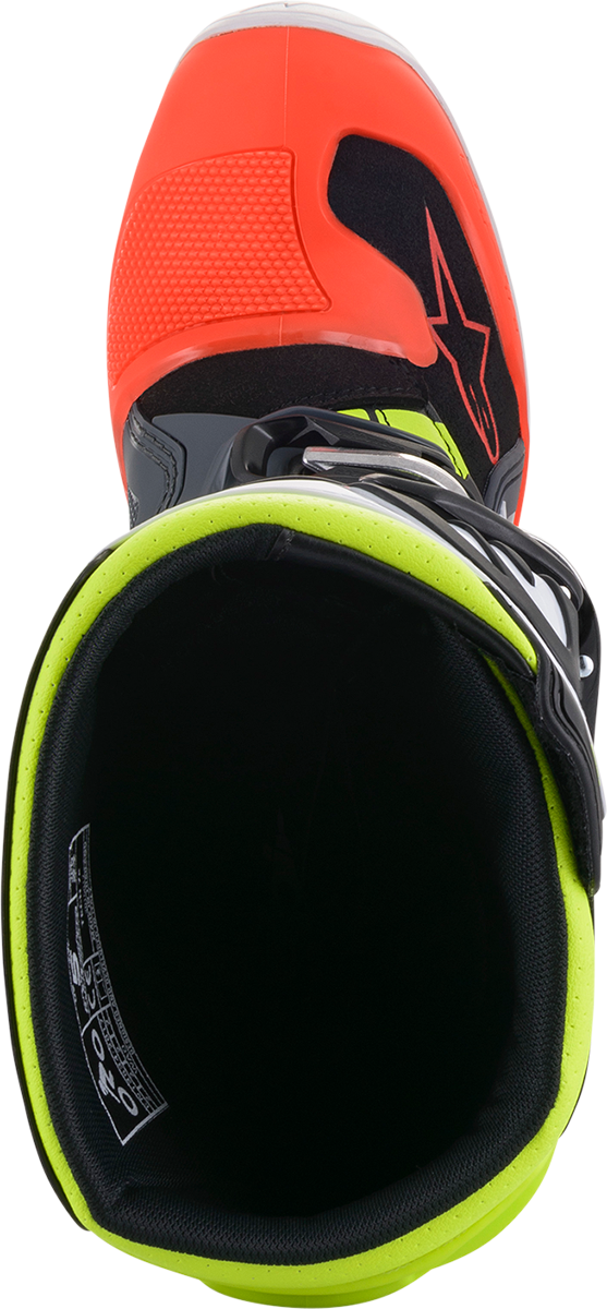 ALPINESTARS Youth Tech 7S Boots - Black/Gray/Red/White/Yellow - US 7 / EU 40.5 2015017-9058-7