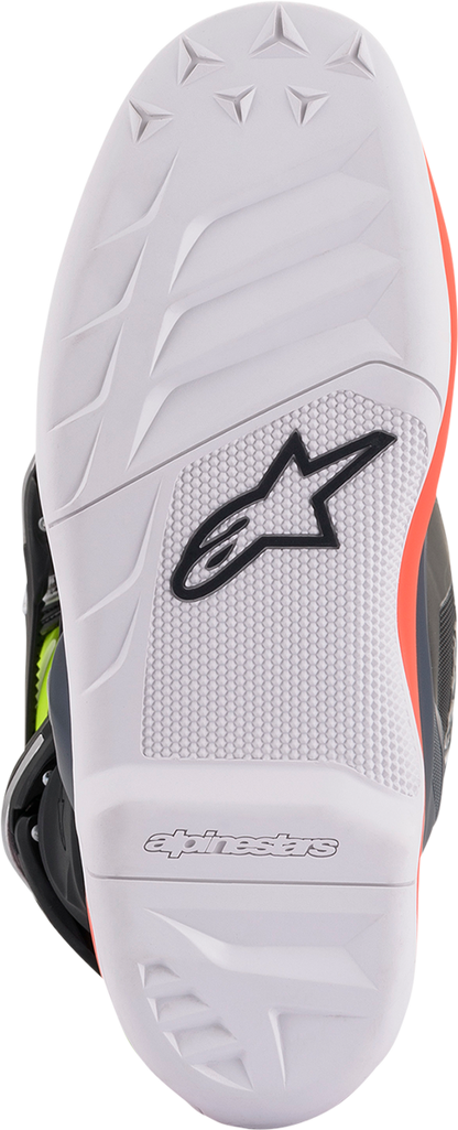 ALPINESTARS Youth Tech 7S Boots - Black/Gray/Red/White/Yellow - US 7 / EU 40.5 2015017-9058-7
