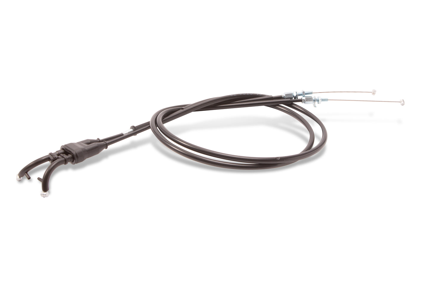 Black Vinyl Throttle Push Pull Cable Set
