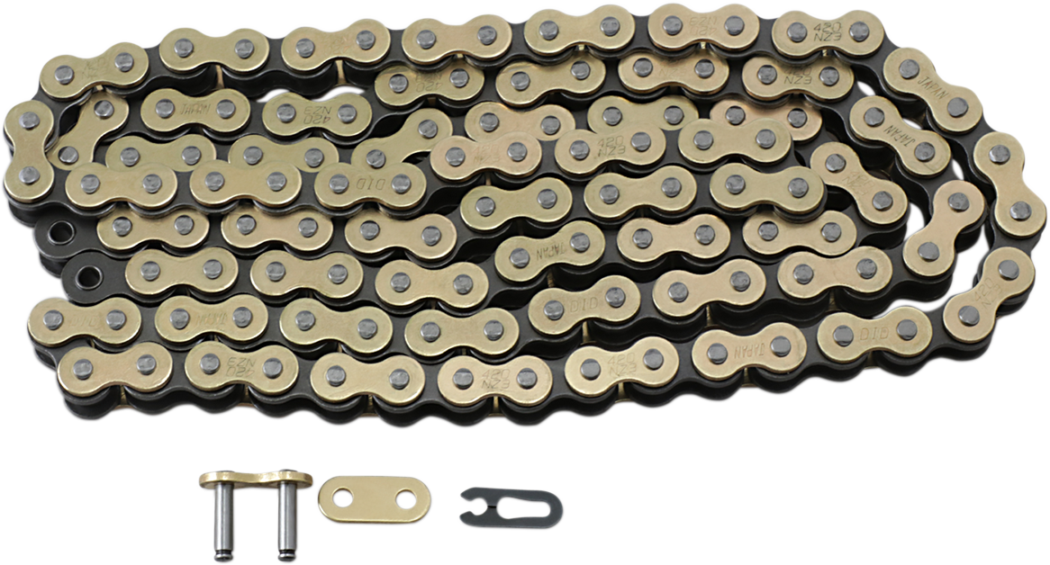 DID 420 NZ3 - High-Performance Motorcycle Chain - 120 Links - Gold 420NZ3G120RB