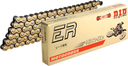 DID 420 NZ3 - High-Performance Motorcycle Chain - 120 Links - Gold 420NZ3G120RB