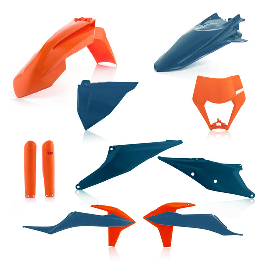 Full Plastic Kit Ktm Orange/Dark Blue