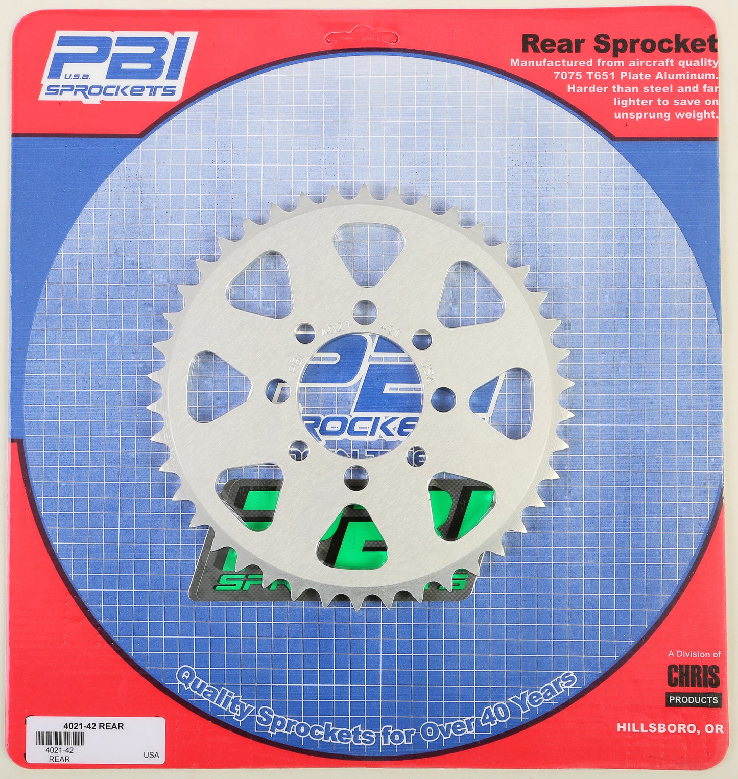 Rear Sprocket Aluminum 42t 420 Kaw/Suz